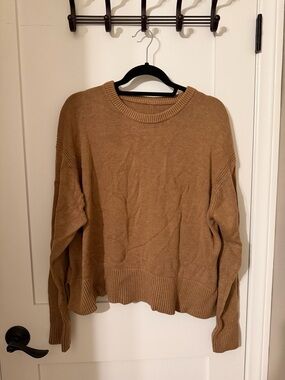 lululemon athletica Camel Crewneck Sweater